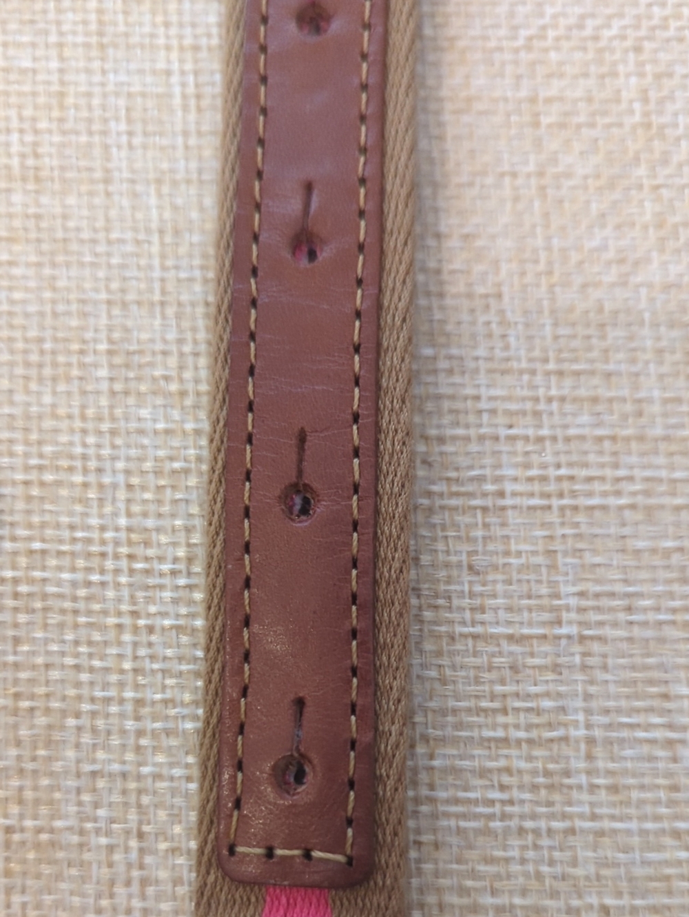 J Crew Skinny Belt Pink Brown Gold Square Buckle - Picture 6 of 11